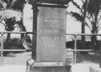 tombstone of Brother Joseph Dutton